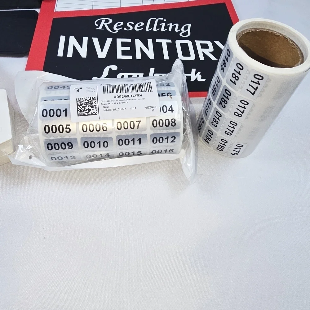 852pc Resellers Accessories Lot STICKERS,DISPLAYS, ITEM NUMBERS, LOG BOOK & MORE